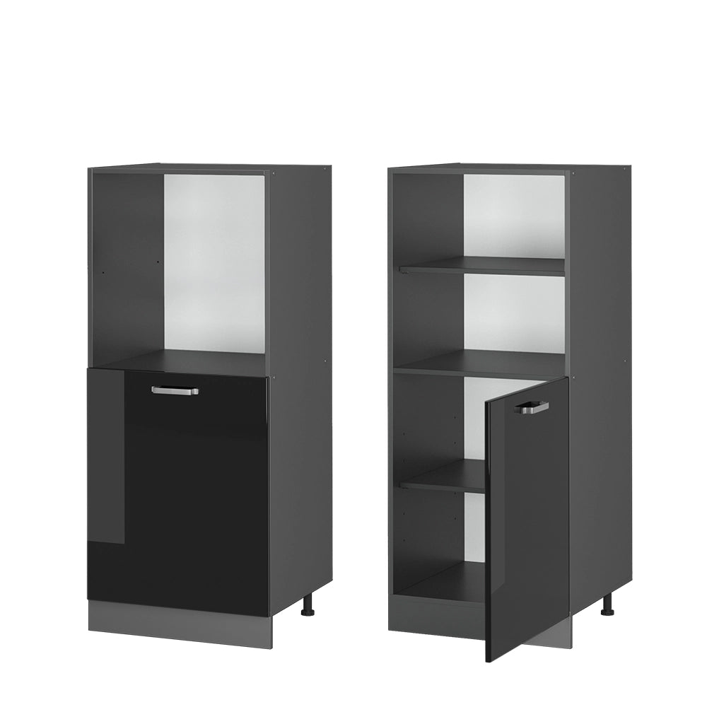 Vicco Mobile per forno da incasso Nero lucido 60 cm
