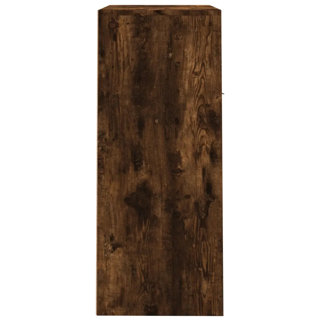 Scarpiera-Scaffale per scarpe Rovere Fumo 60x35x84 cm in Legno Multistrato