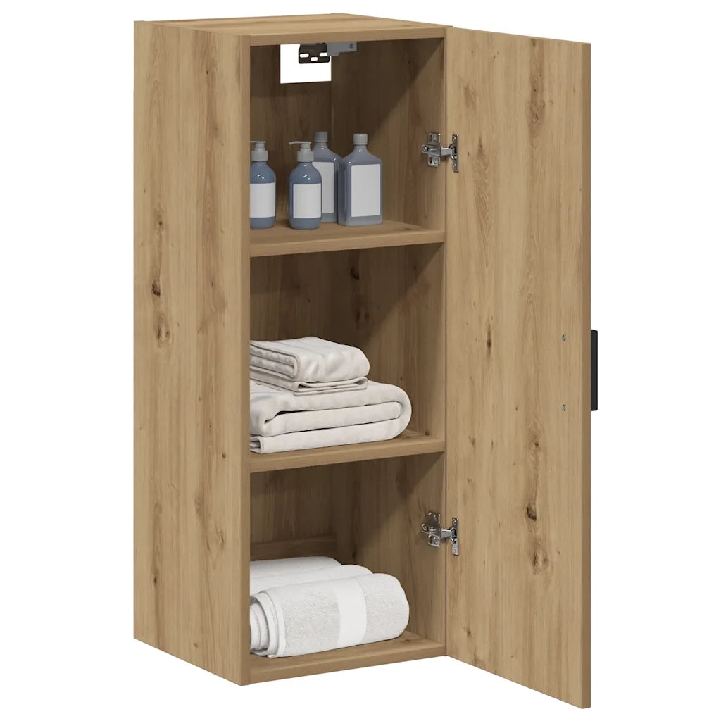 vidaXL Mobile a Parete Rovere Artigianale 34,5x34x90 cm in Truciolato