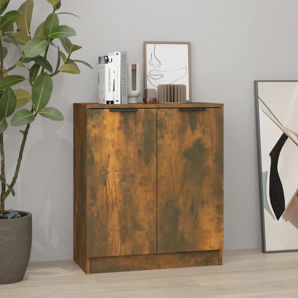 Credenza Rovere Fumo 60x30x70 cm in Legno tecnico 816982