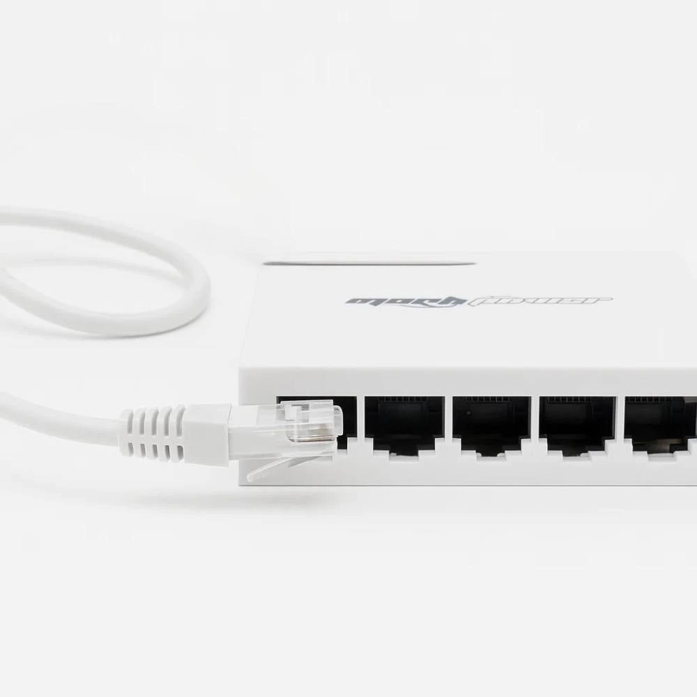 Mach power switch gigabit ethernet desktop non gestito per rete domestica e ufficio *** numero posti 5 porte, confezi...