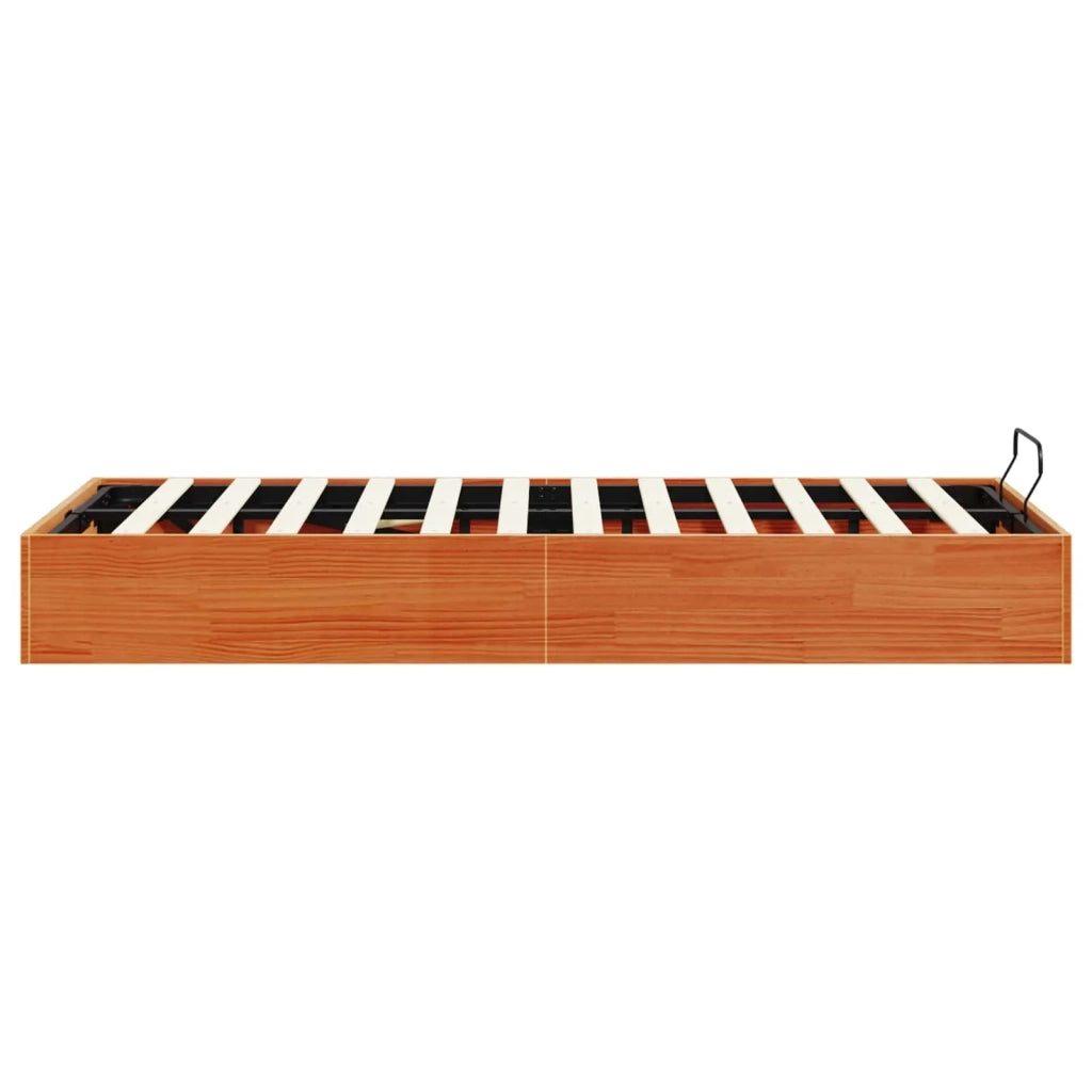 Telaio del Letto Ottomano con Ripostiglio Marrone Cera 3418779