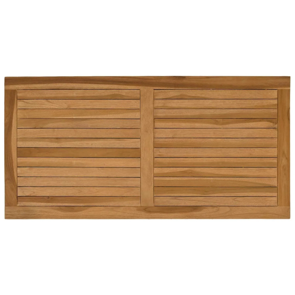 Piano del tavolo Rettangolare Legno di teak solido Naturale 42033168