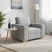 Poltrona Divano Grigio Nuvola 100x78x84 cm Tessuto 4104968