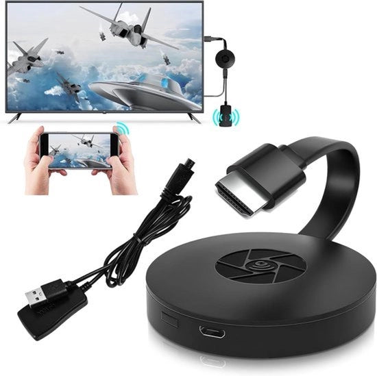 Dongle HDMI Full HD - Ricevitore Wi-Fi per Streaming - TV senza Cavo - App per Android, Google e IOS - Modello 2025 Nuovo
