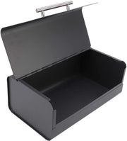 Contenitore per Pane in Acciaio - Capacità Grande - Box per Conservazione del Pane - Contenitore per Pane Stabile - Spazio di Archiviazione Pratico - Porta Scorrevole - Materiale Duraturo