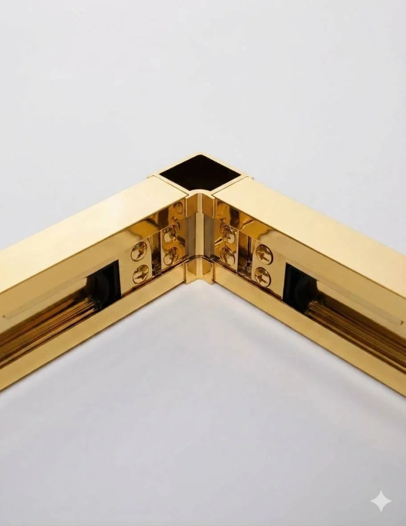 Box doccia ingresso angolare 2+2 THALASSA (BASIC) 110x80 cm Oro vetro trasparente
