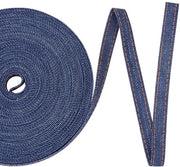 Nastro di Jeans 10m - 1cm Larghezza - Tela Gelaia - Per Progetti DIY/Knutsel - Accessori per Capelli - Decorazione per Cucito - Stoffa per Decorazioni