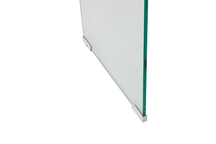 Tavolino Rettangolare in Vetro 120x40x72cm TFT Glass Trasparente