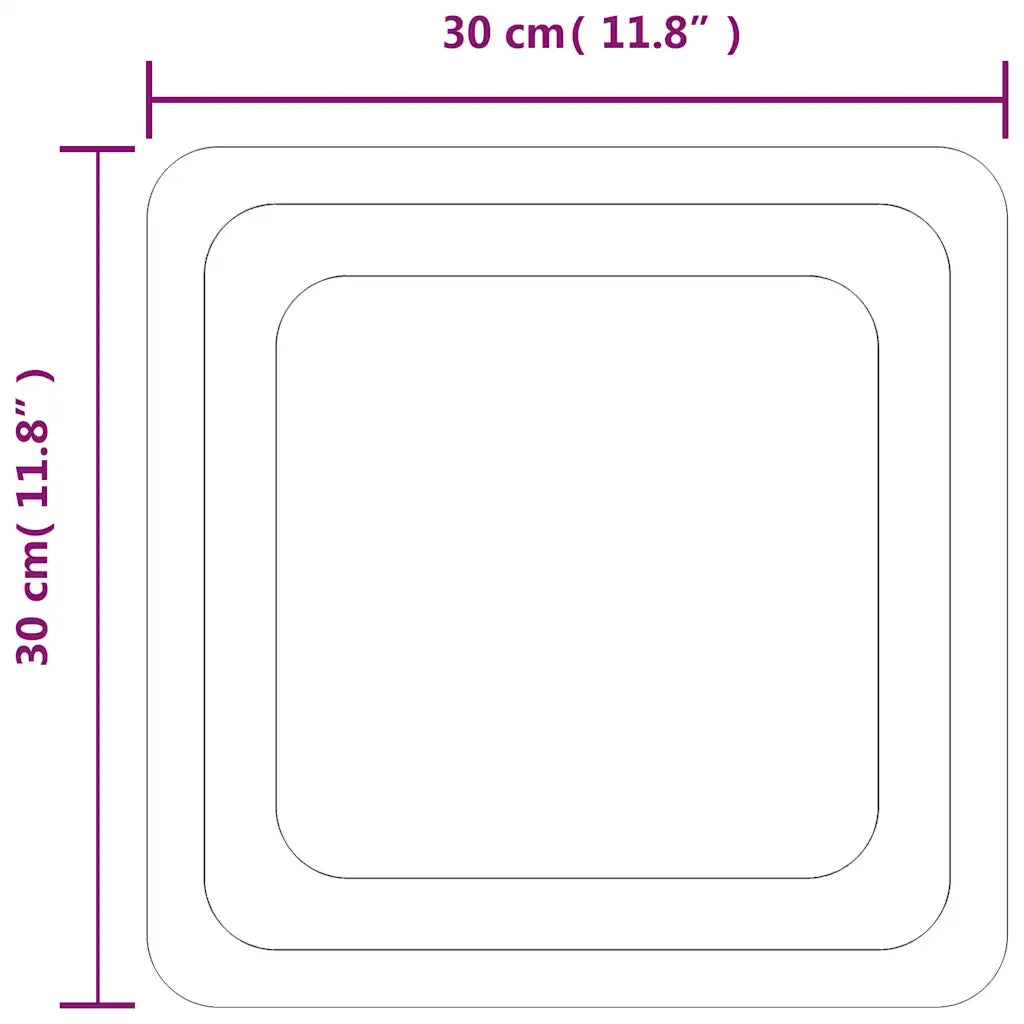 Specchio da Bagno con Luci LED 30x30 cm cod mxl 67702