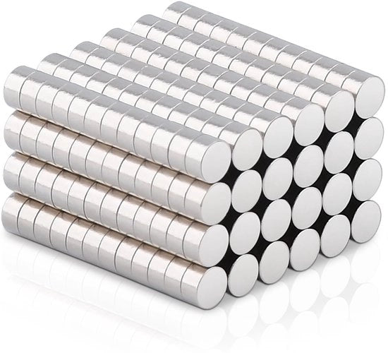 FPMYB 300 pezzi di magneti neodimio, forti magneti 2 x 1 mm, forti magneti, piccoli magneti rotondi mini per lavagne magnetiche, frigoriferi, lavagne bianche, foto, tabelloni, uffici