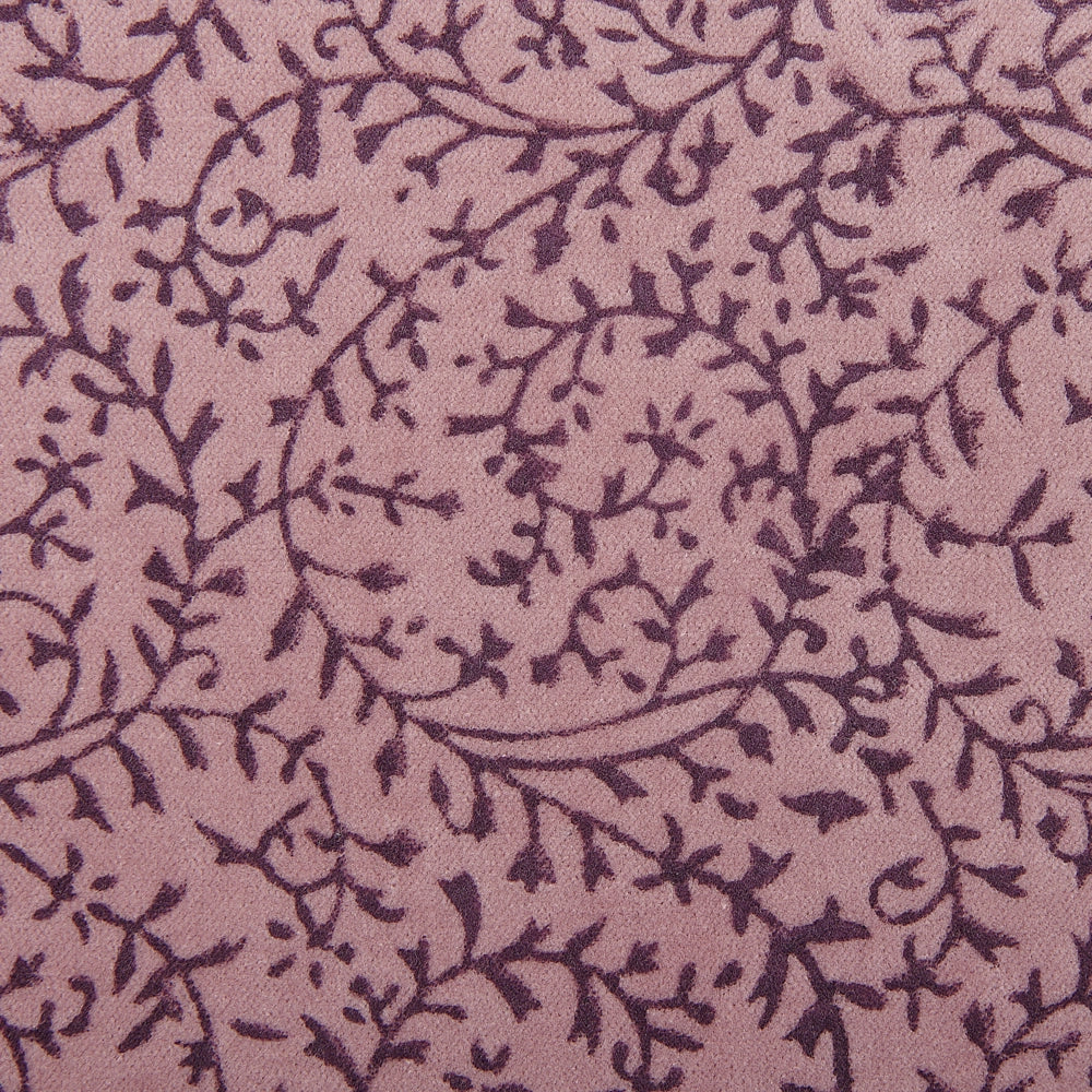 Set di 2 cuscini in velluto con motivo floreale 45x45 cm rosa soggiorno camera da letto stile boho
