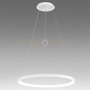 KRIZIA S/G SOSPENSIONE COLORE BIANCO A LED 3000K 4800LM 60W DIMMERABILE IN ALLUMINIO D.78CM