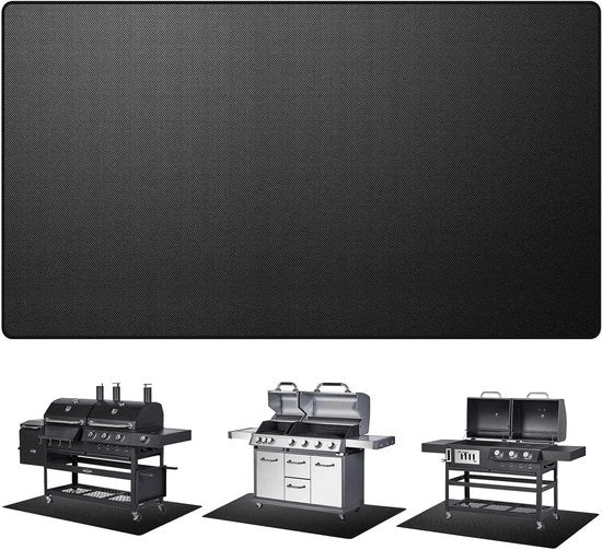 Mat di protezione quadrato 90 x 120 cm - 3 strati di protezione per terrazze, prato, barbecue, zona di fuoco, campeggio, ombrellone esterno e pavimento in legno.