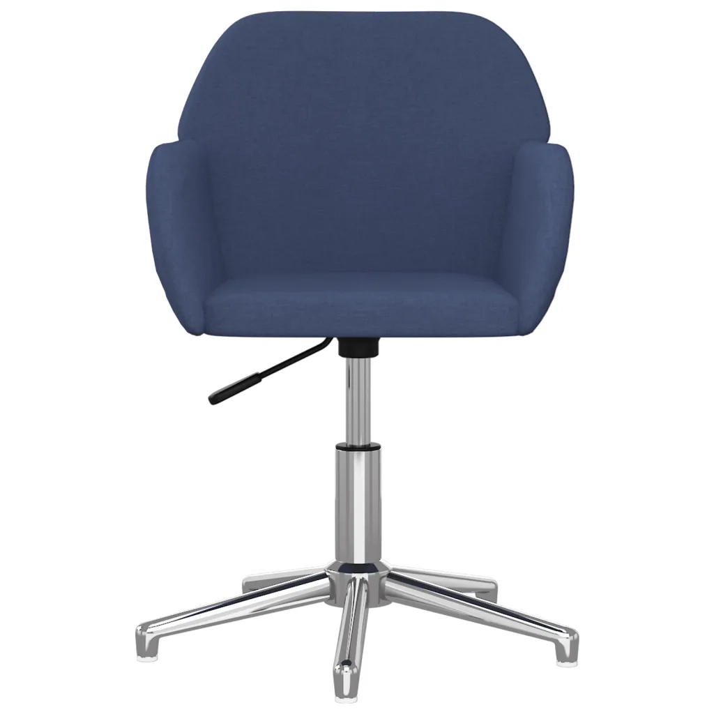Sedie da Pranzo Girevoli 2 pz Blu in Tessuto 3103042