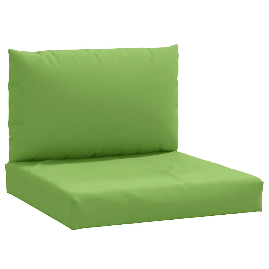 vidaXL Cuscini per Pallet 2 pz Verdi Mélange in Tessuto