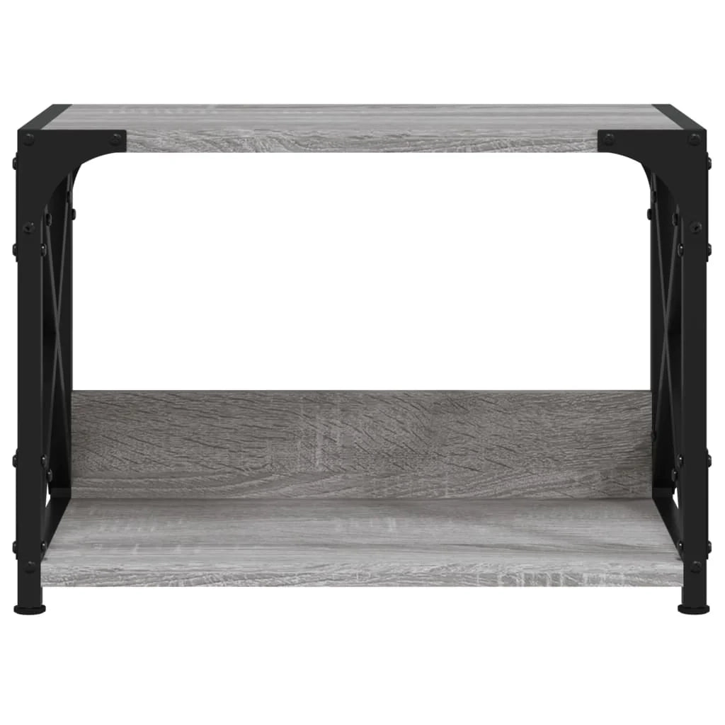 Supporto per stampante a 2 livelli Sonoma scrivania/ufficio 44 ​​x 26 x 31,5 cm grigio 02_0044798