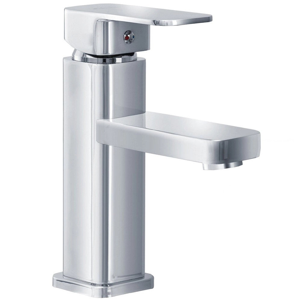 Trade Shop - Rubinetto Lavabo Bagno Moderno Miscelatore Lavandino Monocomando Ottone Cromato -