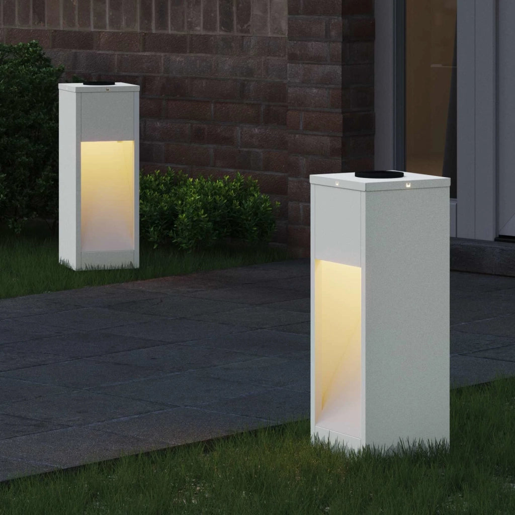 Lucina LED Solare da Percorso 2 pcs Bianco 879710