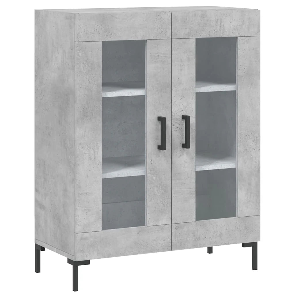 Buffet credenza cassettiera armadio mobile contenitore organizer cucina soggiorno salotto alto 69,5 x 34 x 180 cm legno ingegnerizzato grigio 02_0034568