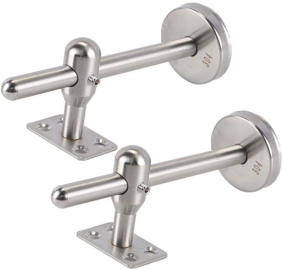 Maniglie per Finestre 2 pezzi - Regolabili 10-145 mm - Acciaio Inossidabile 304 - Montaggio a Parete - Pezzi di Supporto Antiscivolo - Resistenti ai Raggi UV/Ozono - Supporti per Finestre