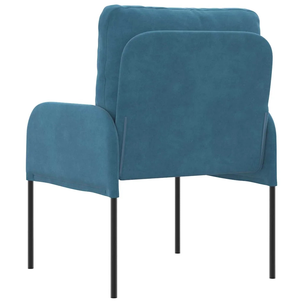 Divani con cuscino 55cm Blu Legno compensato