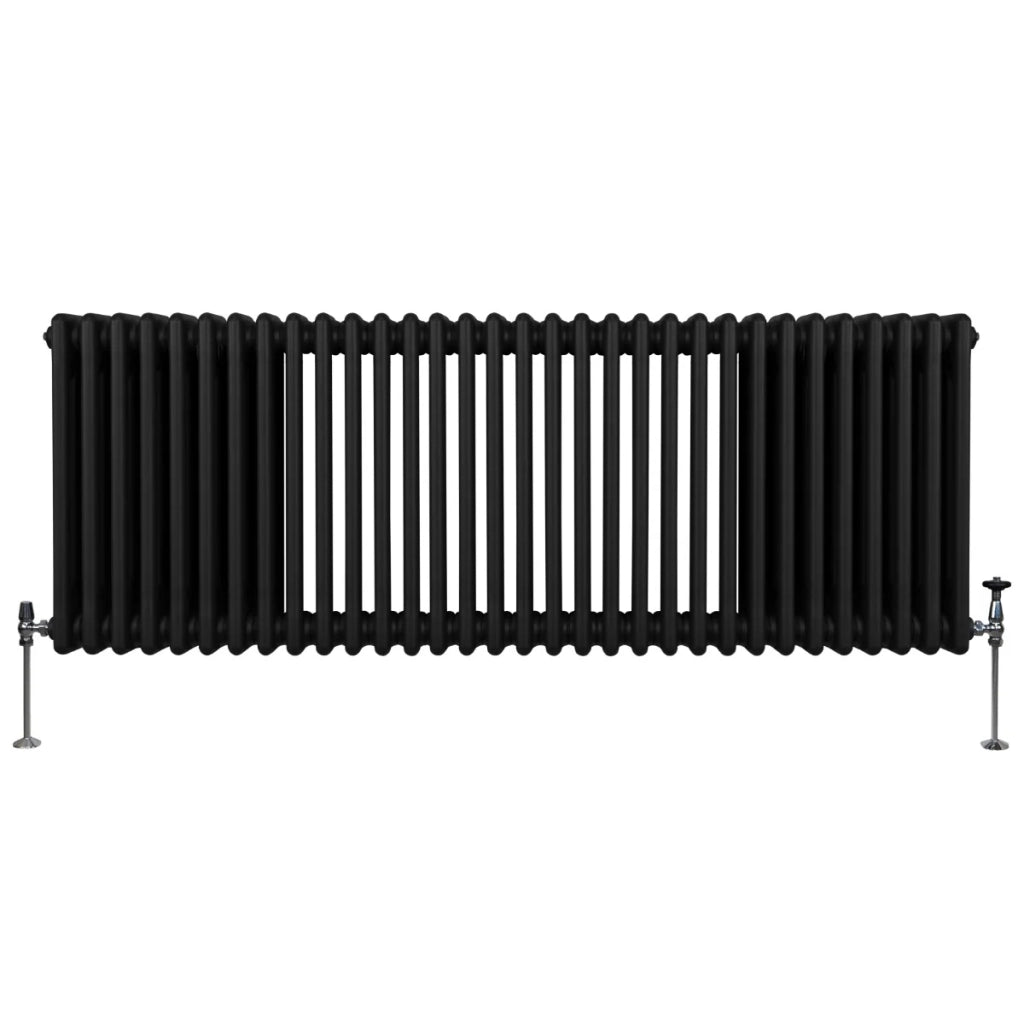 Termosifone Radiatore a 3 colonne per riscaldamento centralizzato Nero 60 x 146cm
