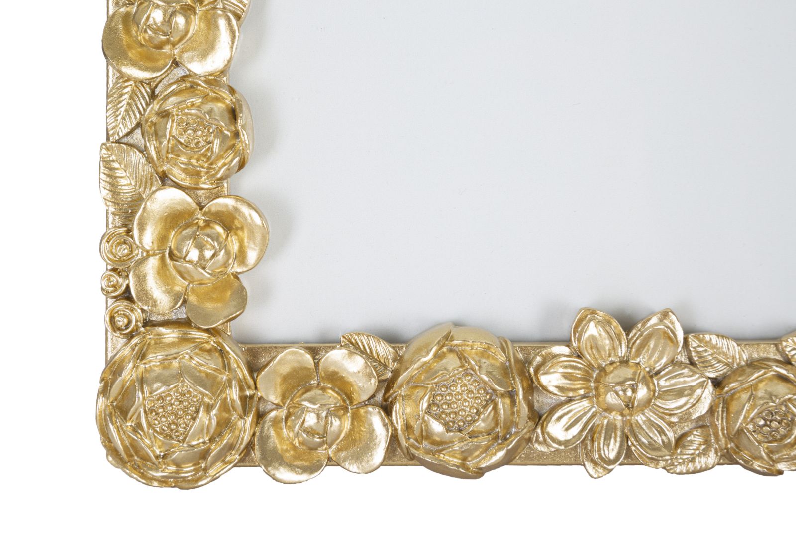 Cornice Mixy 24,5x2,3x29,5 cm in Poliresina e Vetro Oro