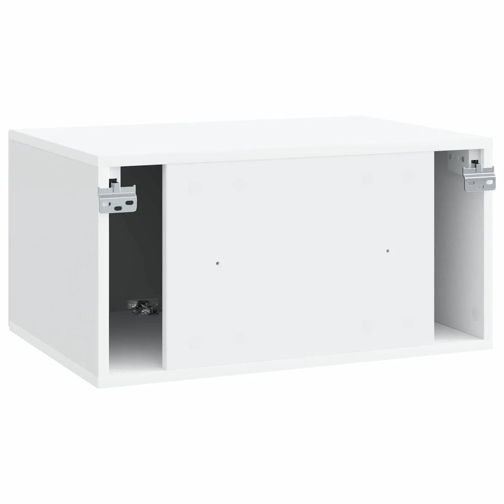 Mobile Porta TV da Muro Bianco 59,5 x 41 x 30 cm 898675