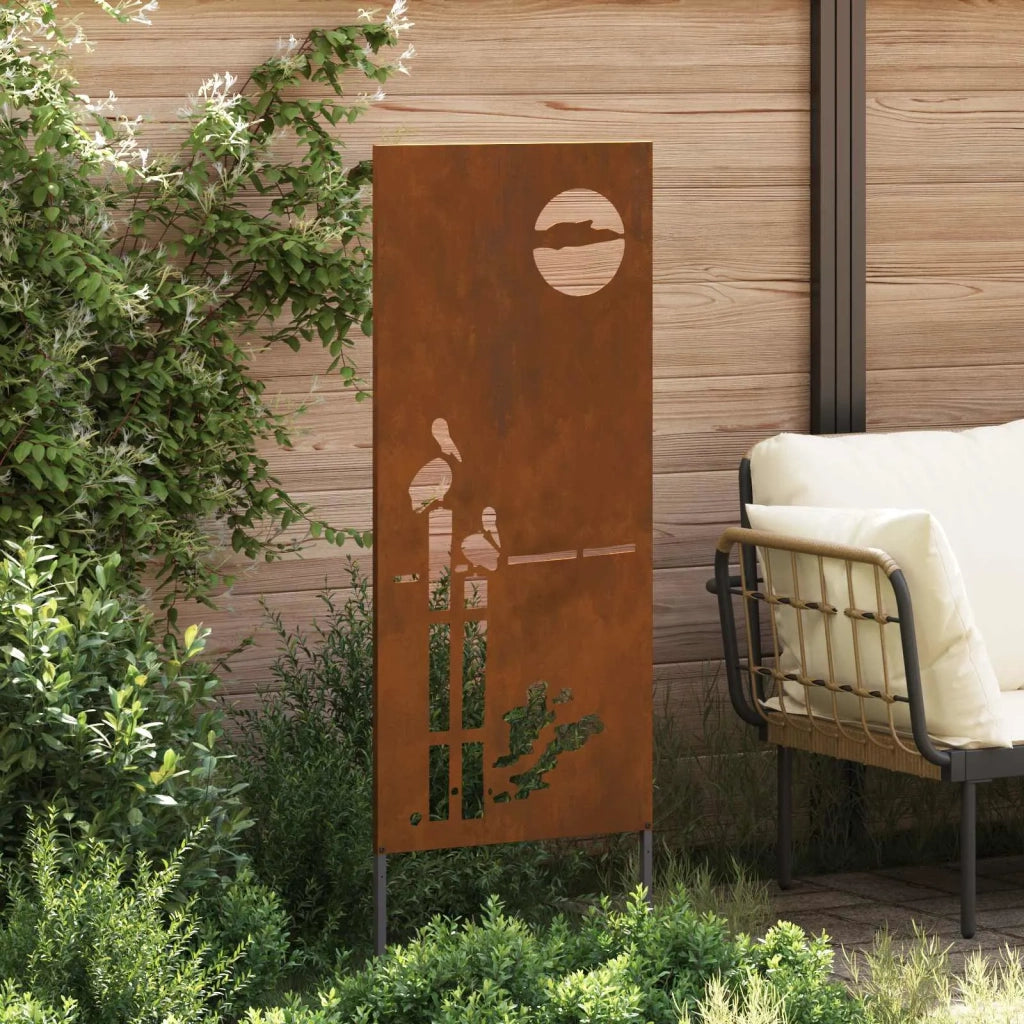 Schermo per privacy in giardino Traforo Ruggine 50 x 140 cm CFW6038311