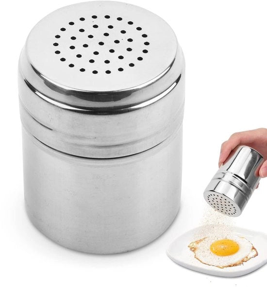 Contenitore per spezie in acciaio inossidabile - Fiaschetto per spezie - Piccola ciotola per spezie - Dispensatore per sale e pepe - Coperchio manuale - Qualità alimentare - Piccola ciotola per spezie con chiusura a coperchio