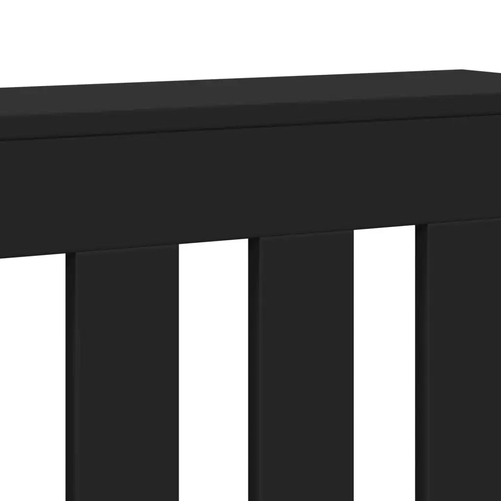 Copertura Termosifone Nera 104x20x82 cm Legno Multistrato CFW5591245