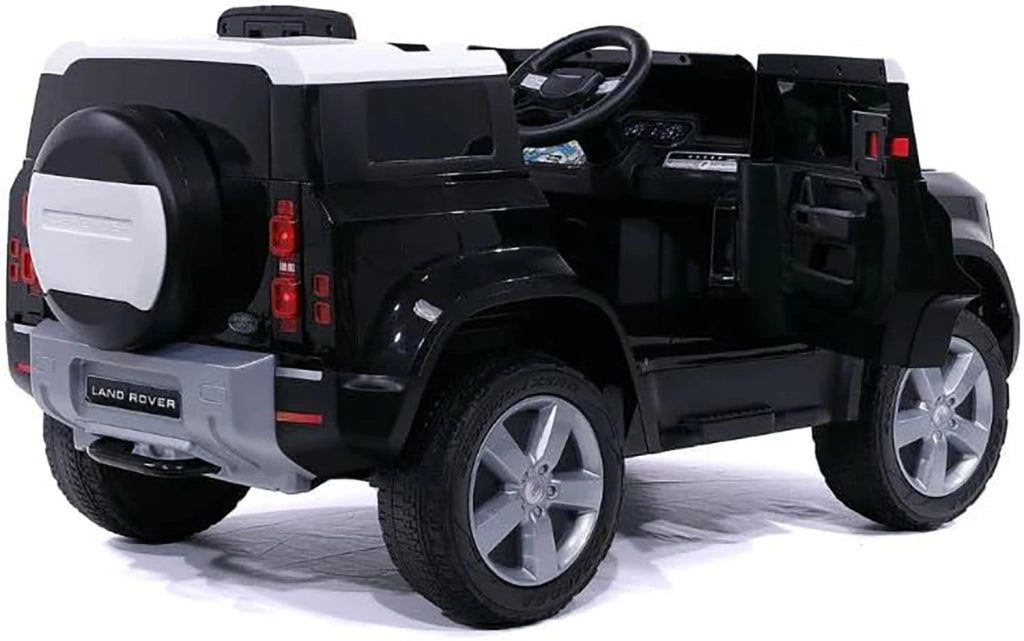 Macchina Elettrica per Bambini Licenza Ufficiale Land Rover Defender 12V 7Ah Nero