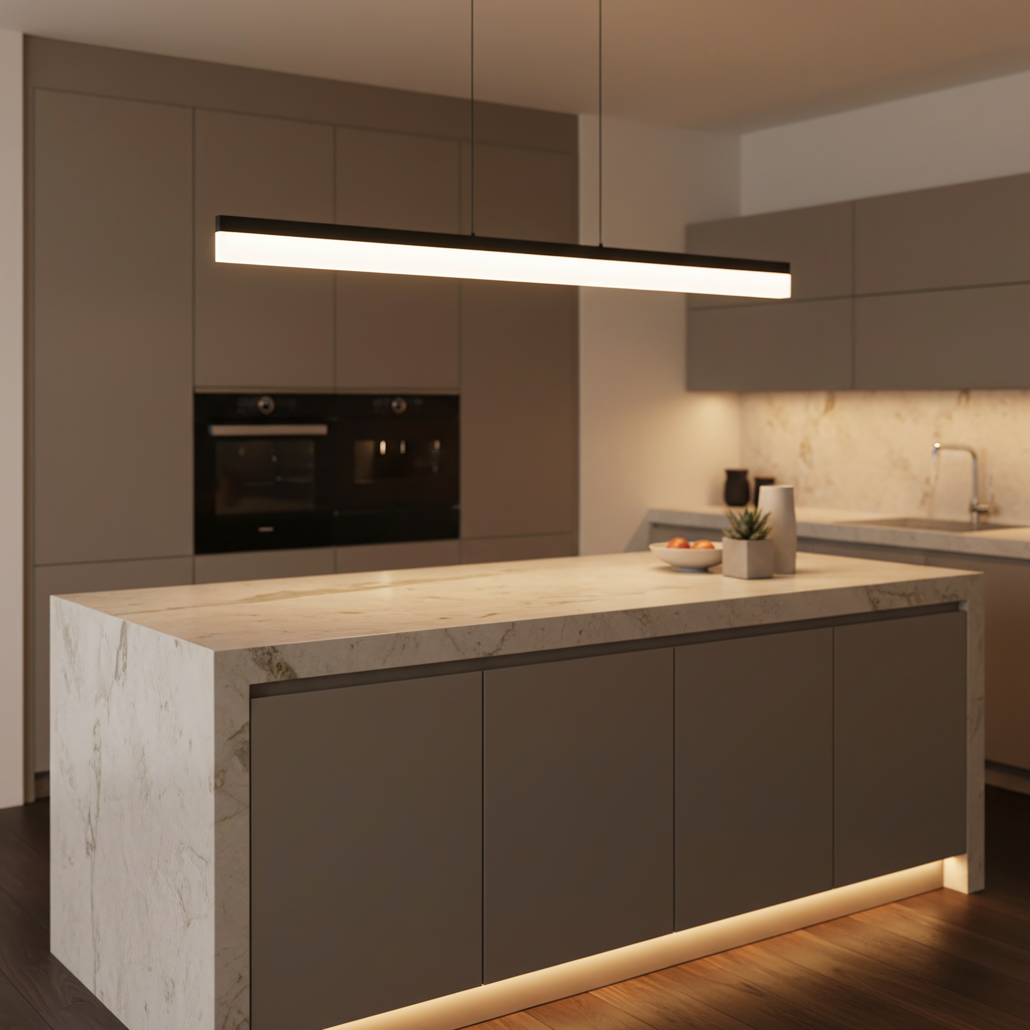 Lampada Da Soffitto Led App1692-cp 120 Cm Black