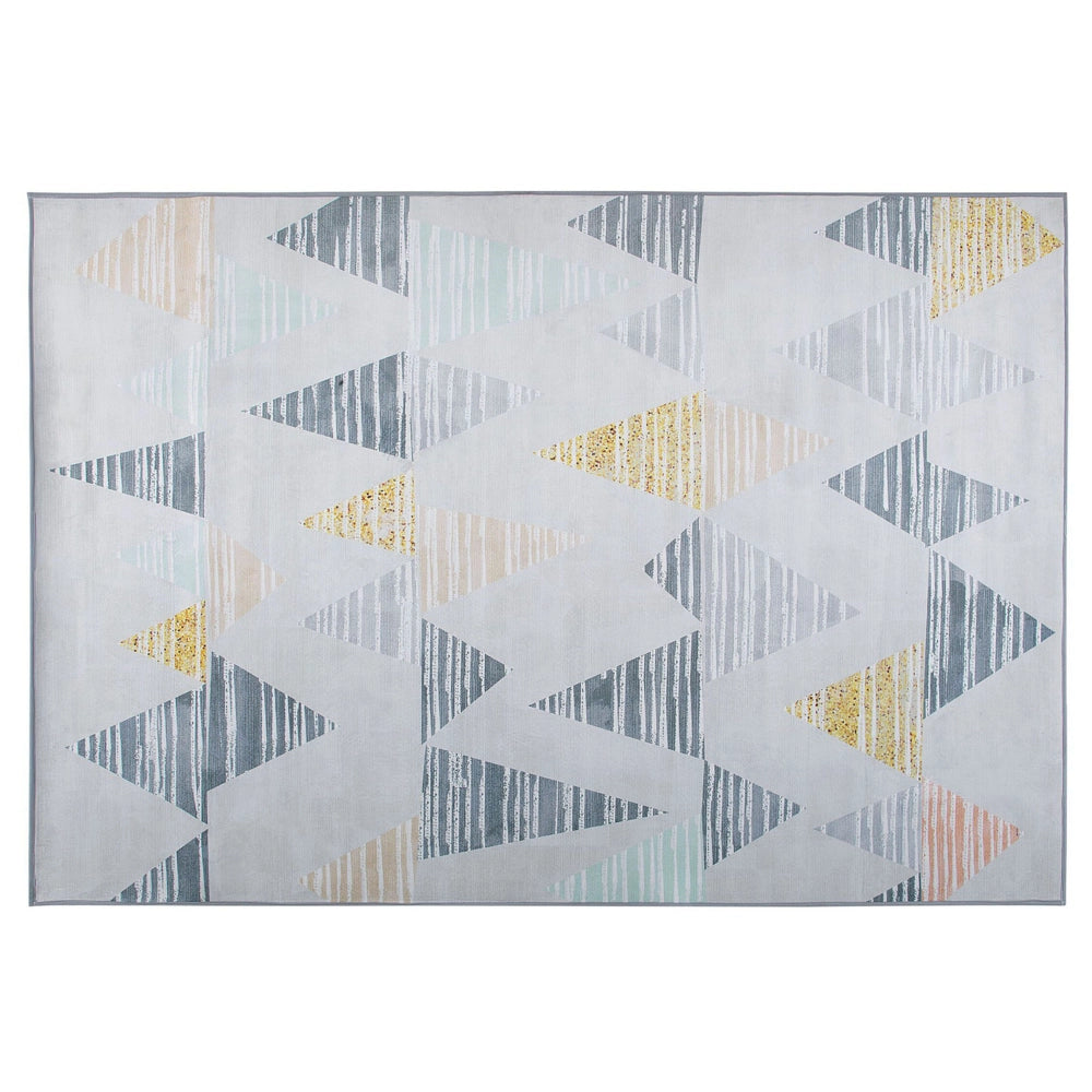 Tappeto tappetino Tappeto Tessuto Poliestere Multicolore Motivo Geometrico Rettangolare 160 x 230 cm