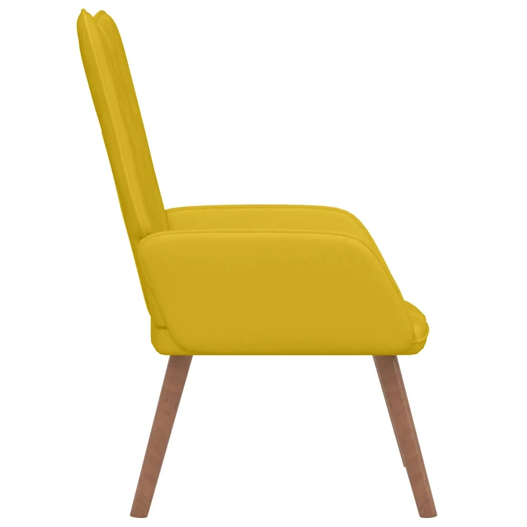 Poltrona Relax Giallo Senape in Velluto cod mxl 13306