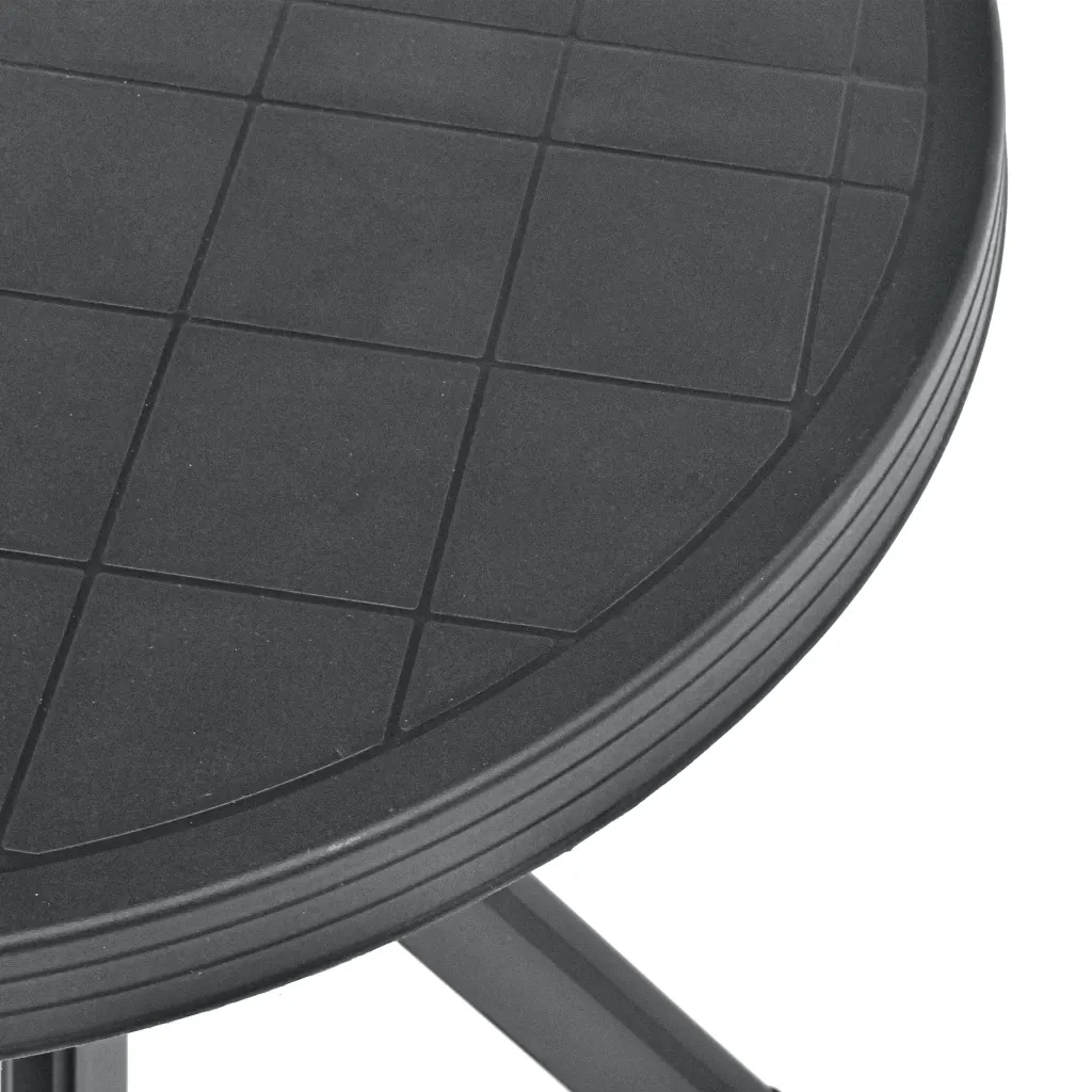 Tavolo da Bistrot Antracite Ø70 cm in Plastica 48798