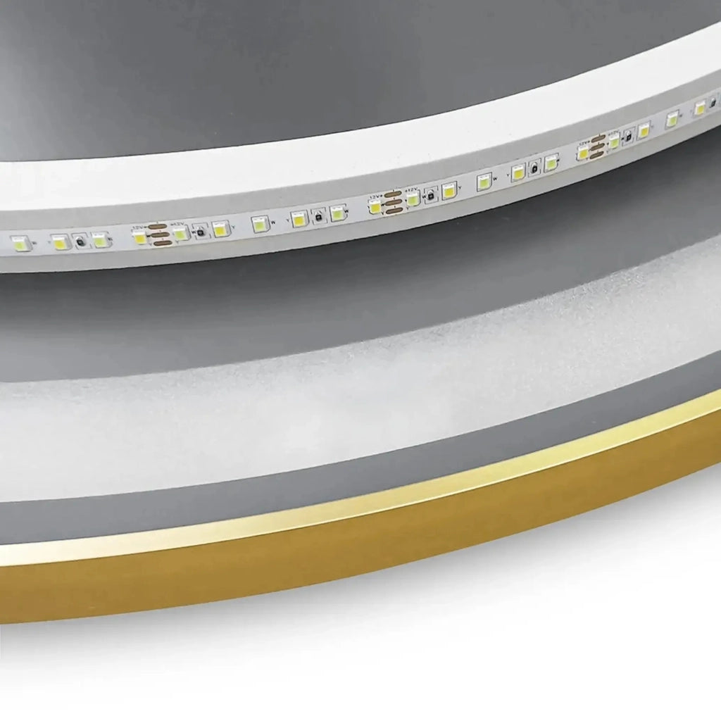 Specchio Led 50cm Mmj Brush Gold
