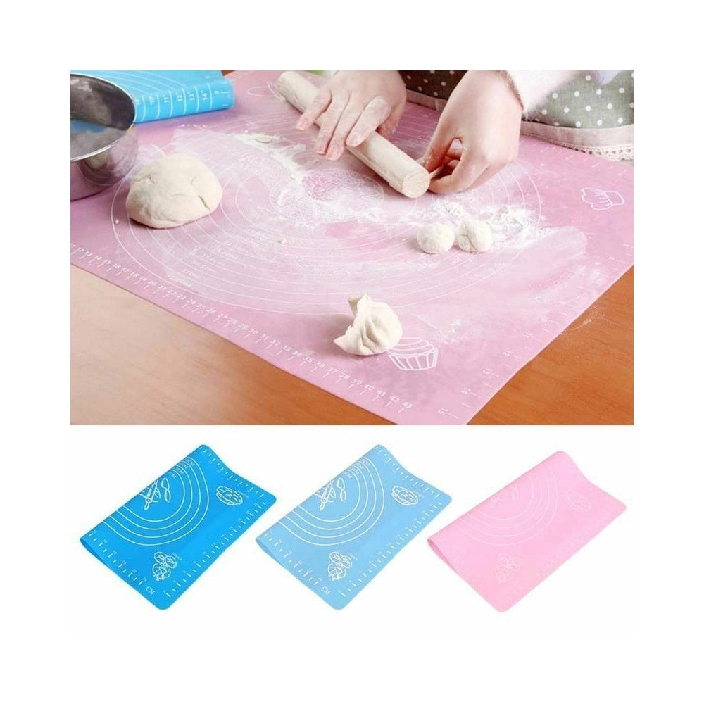 Trade Shop - Tappetino In Silicone Da Forno Per Impasto Pizza E Dolci Cottura Antiaderente -