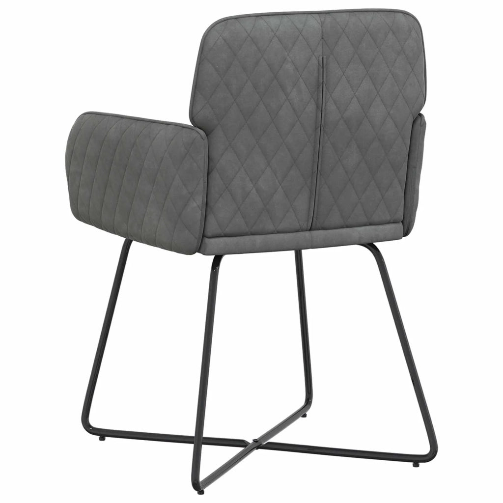 Sedie da pranzo 6 pcs Velluto (V) Grigio Scuro 3428220