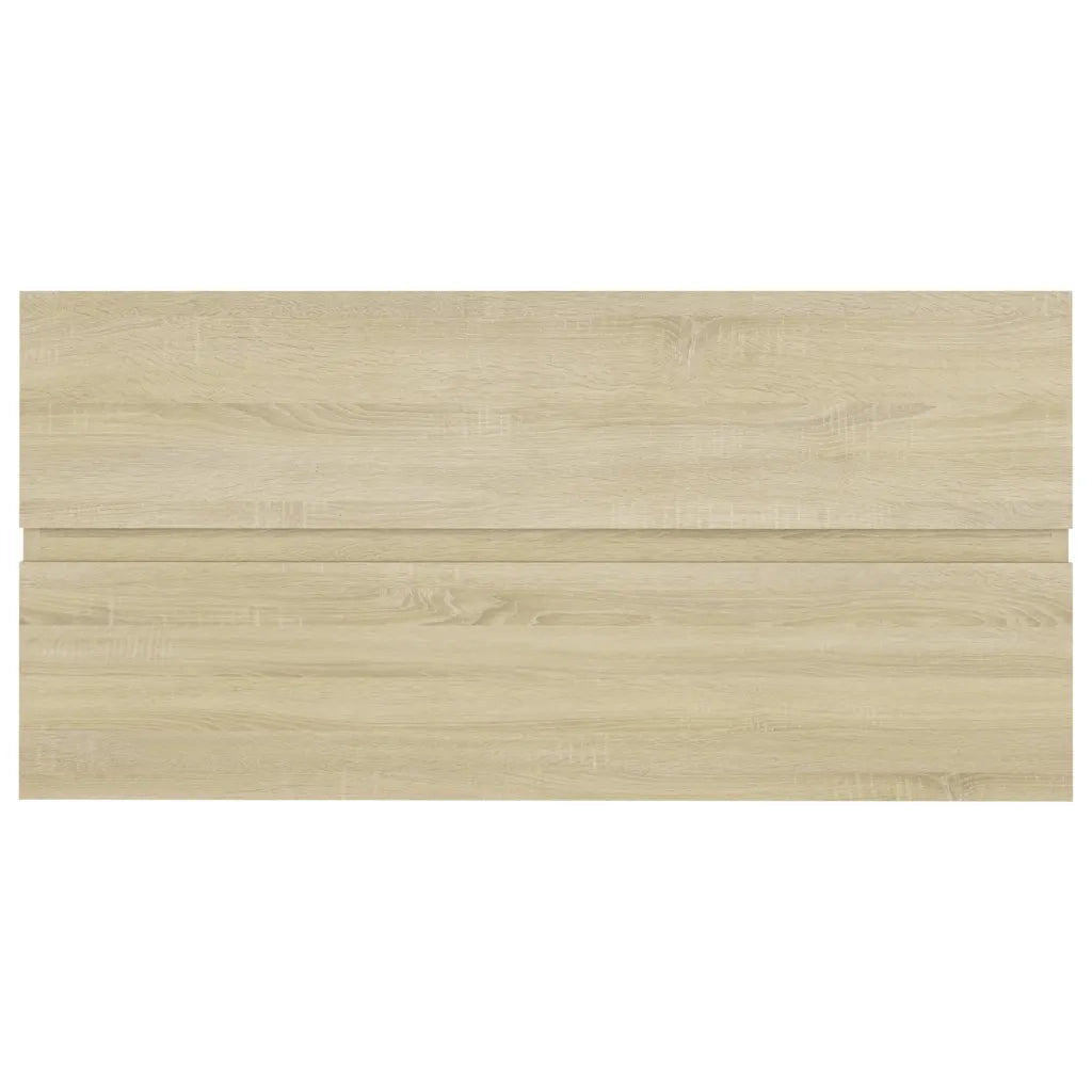 Mobile Lavabo Rovere Sonoma 90x38,5x45 cm in Legno Multistrato 804758