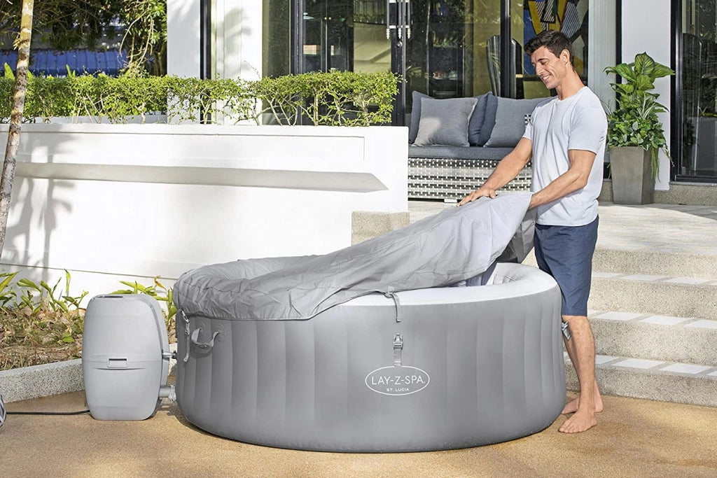 BESTWAY 60037 MINIPISCINA IDROMASSAGGIO GONFIABILE LAY-Z-SPA SANTA LUCIA AIRJET 170 X 66 CM