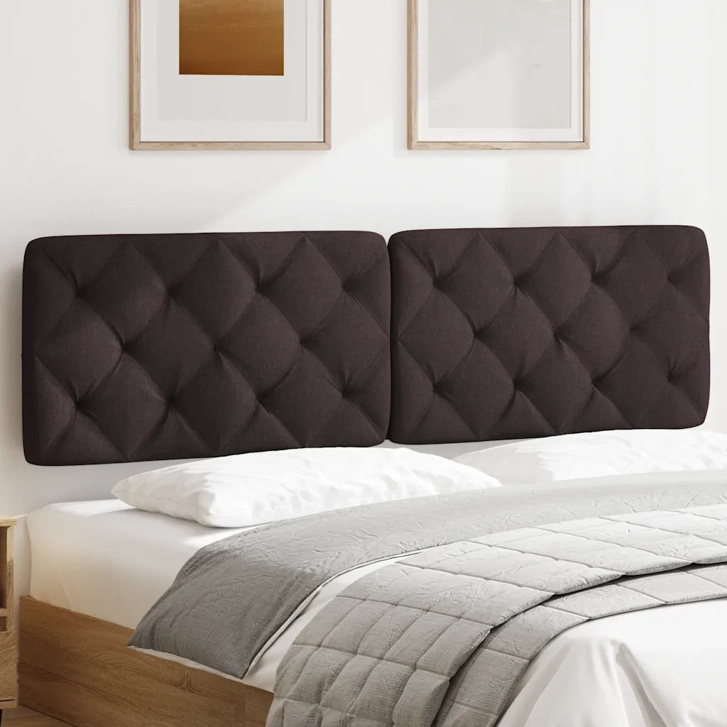 Cuscino Testiera Marrone Scuro 180 cm in Tessuto 4019236