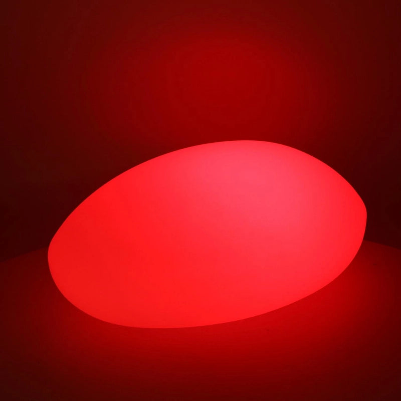 Lampada led plastica ricaricabile sassomulticolor cm 51x37h20