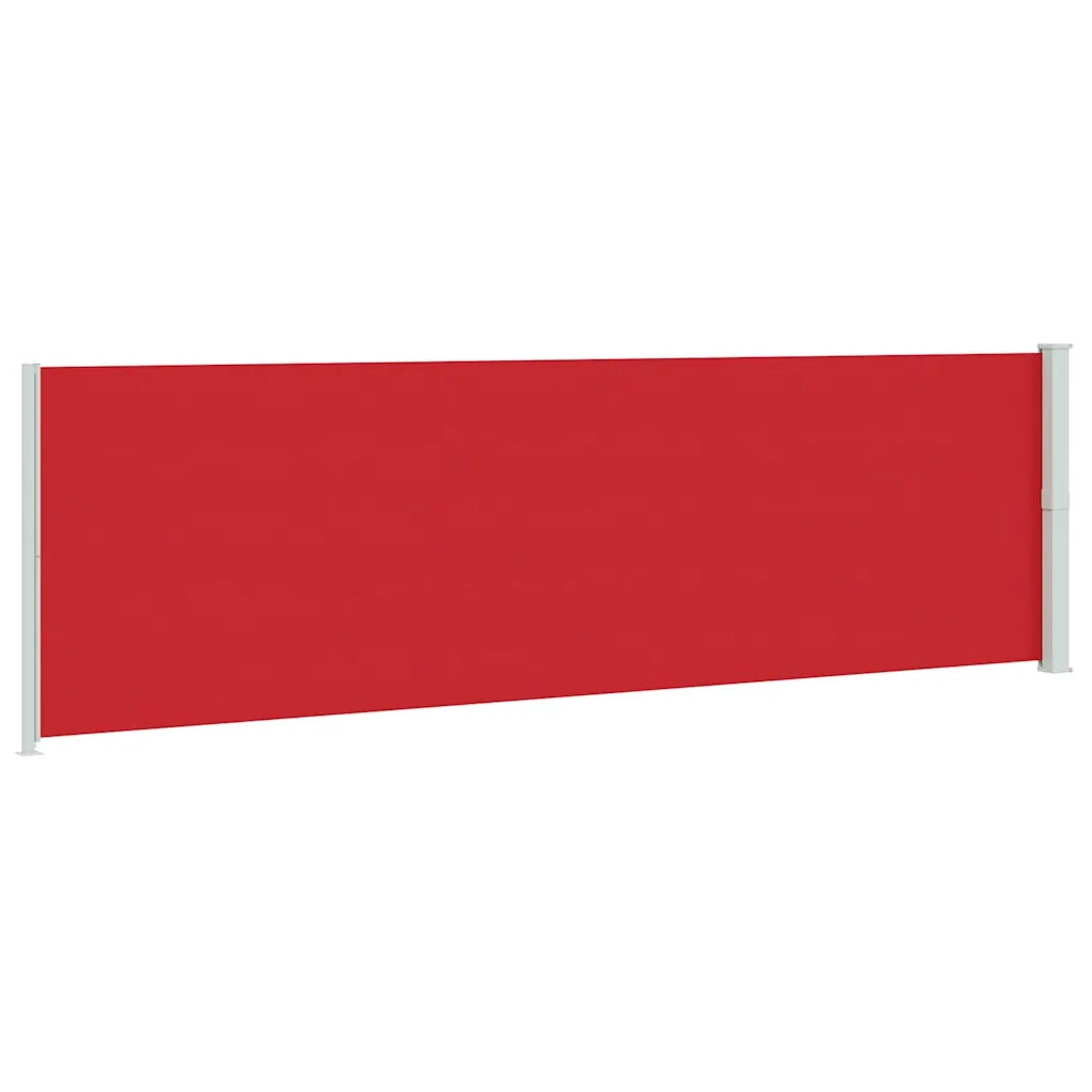 Tenda da Sole Laterale Retrattile per Patio 180x600 cm Rossa 317967