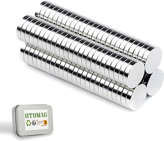 100 pezzi di magneti neodym 5x1mm, magneti mini ultrapotenti permanenti, magneti rotondi piccoli per frigoriferi, whiteboard magnetici, adesivi magnetici per tabelloni, calendari, foto, miniature.
