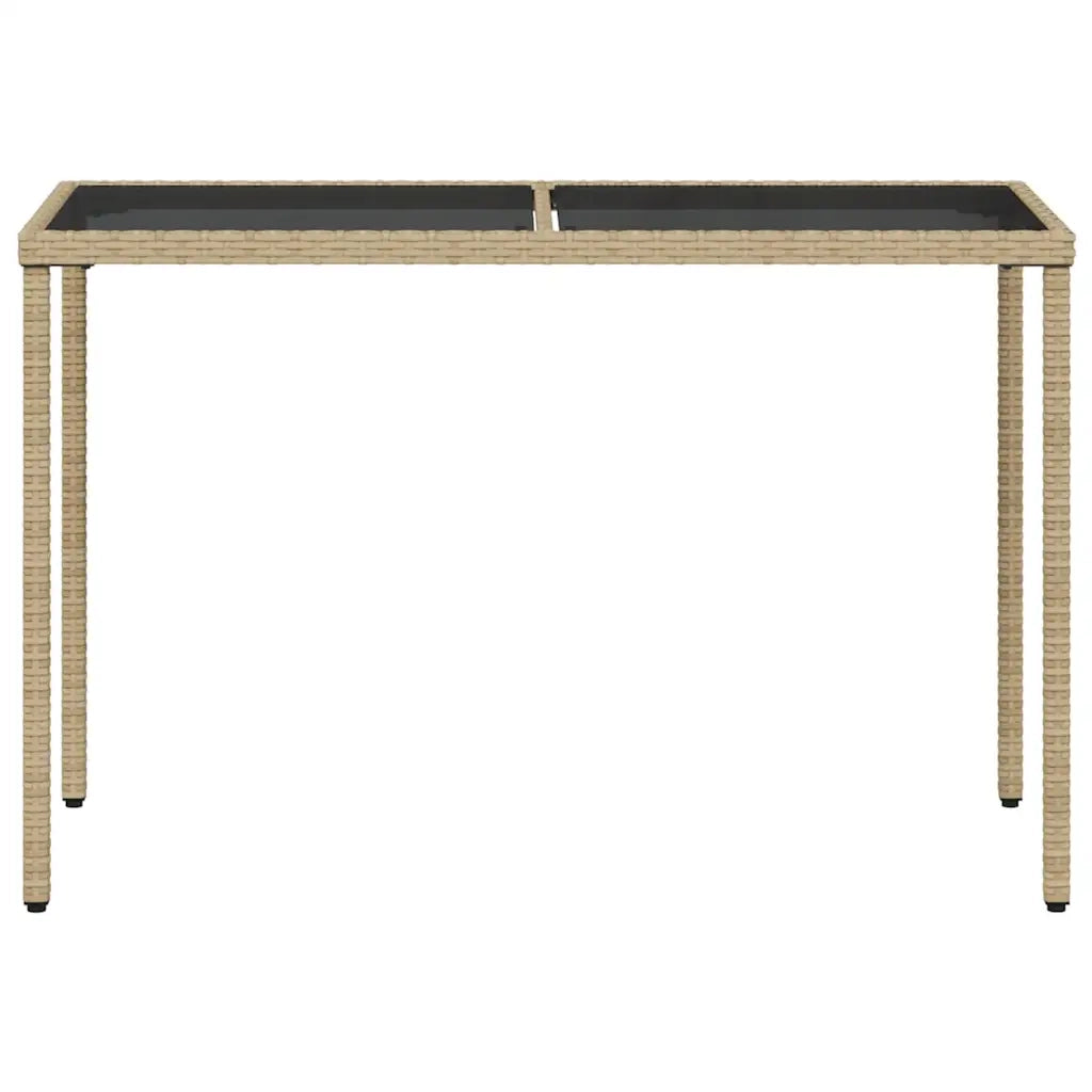 Set Pranzo da Giardino 5 pz | Set Salotto da Giardino con Cuscini Beige Misto Polyrattan