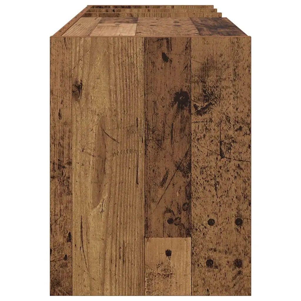 Mobile porta vinili Legno vecchio 78.5 x 35 x 45 cm CFW2327456
