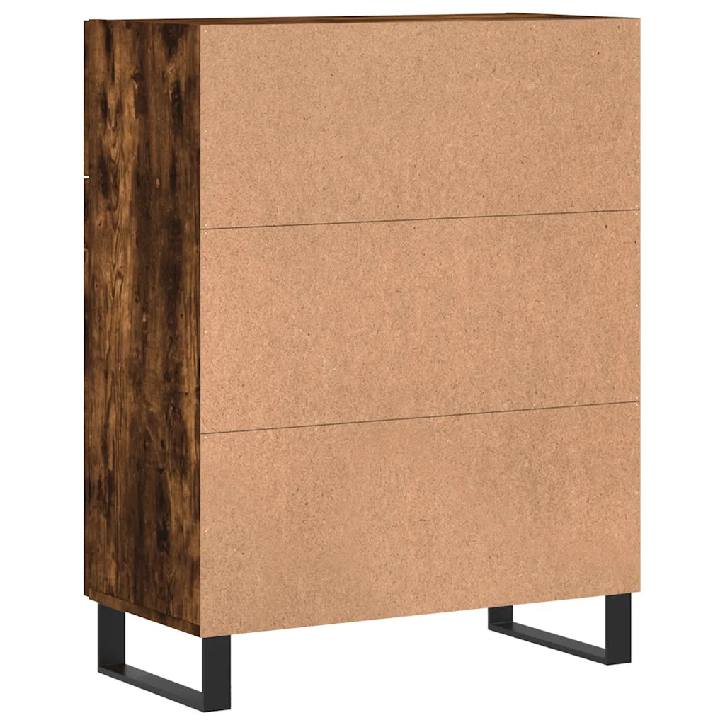 Credenza Rovere Fumo 69,5x34x90 cm in Legno Multistrato 828009