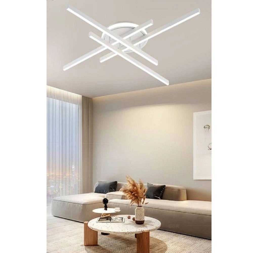 Trade Shop - Plafoniera Led 45 W Bianca Da Soffitto Lampadario Luce 6500k 4000k 3000k Pn-21b -
